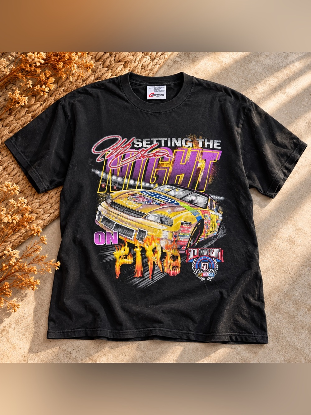 Vintage 1998 Jeff Gordon NASCAR 50th Anniversary #24 Tee Large